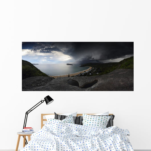 Supercell storm over Broken Bay Pearl Beach NSW Australia Wall Mural