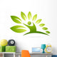 Natural fit wellness logo design, active fitness concept Wall Decal