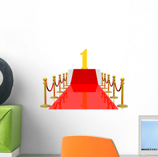 Red carpet Wall Decal