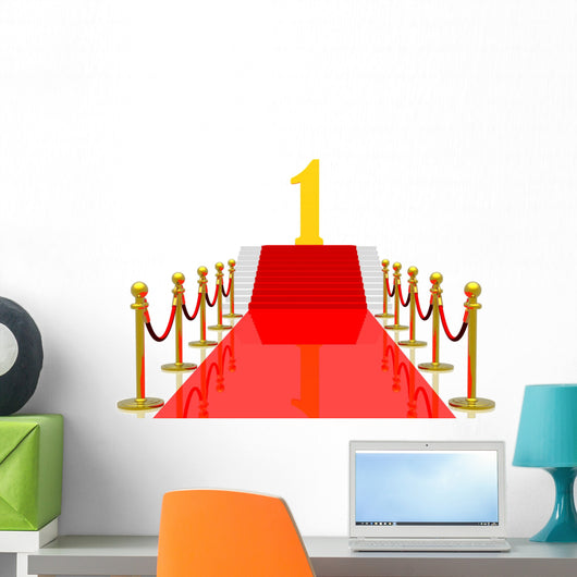 Red carpet Wall Decal