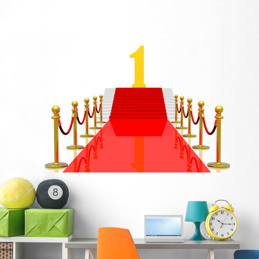 Red carpet Wall Decal
