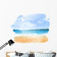 Watercolor tropical beach Wall Decal