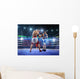 Two professionl boxers are fighting on arena Wall Mural
