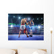 Two professionl boxers are fighting on arena Wall Mural