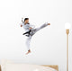 female karate fighter Wall Decal