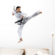 female karate fighter Wall Decal