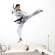 female karate fighter Wall Decal