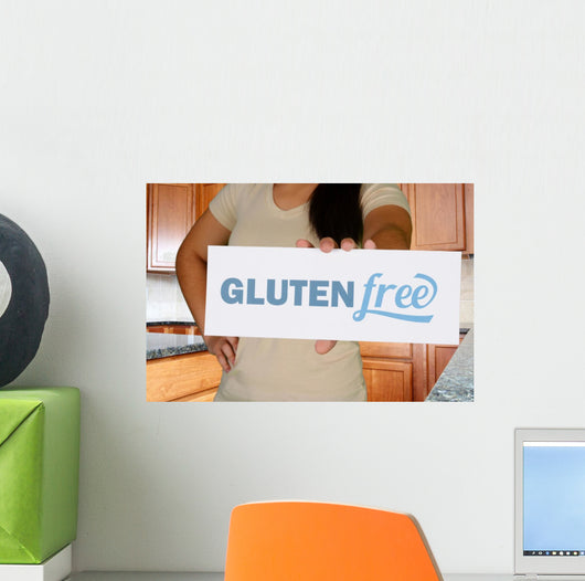 Woman Gluten Free Shopping Wall Mural