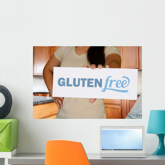 Woman Gluten Free Shopping Wall Mural