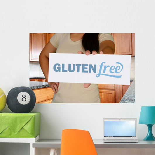Woman Gluten Free Shopping Wall Mural