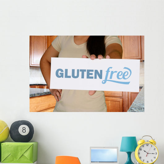Woman Gluten Free Shopping Wall Mural
