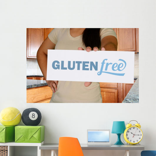 Woman Gluten Free Shopping Wall Mural