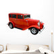 red hotrod Wall Decal