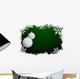 Golf Christmas Background Wall Decal