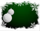 Golf Christmas Background Wall Decal