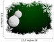 Golf Christmas Background Wall Decal