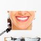 Beautiful woman smile Wall Mural