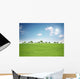 Landschaft mit Sonne Wall Mural