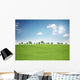 Landschaft mit Sonne Wall Mural
