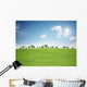 Landschaft mit Sonne Wall Mural