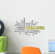 word cloud - coaching Wall Decal
