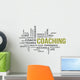 word cloud - coaching Wall Decal