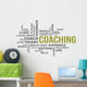word cloud - coaching Wall Decal