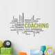 word cloud - coaching Wall Decal