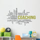 word cloud - coaching Wall Decal