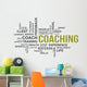 word cloud - coaching Wall Decal