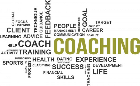word cloud - coaching Wall Decal