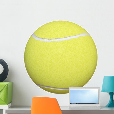 Tennis Ball shown on a wall