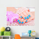 manicure pedicure, female hands, feet Wall Mural