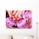 manicure pedicure, female hands, feet Wall Mural