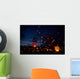 Night christmas festival of lights Wall Mural