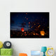 Night christmas festival of lights Wall Mural