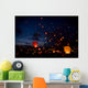 Night christmas festival of lights Wall Mural