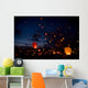 Night christmas festival of lights Wall Mural