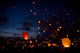 Night christmas festival of lights Wall Mural