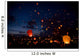 Night christmas festival of lights Wall Mural