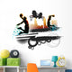 Abstract Basketball Wall Decal