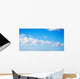 white clouds in the blue sky Wall Mural