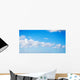 white clouds in the blue sky Wall Mural