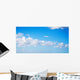 white clouds in the blue sky Wall Mural