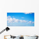 white clouds in the blue sky Wall Mural