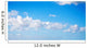 white clouds in the blue sky Wall Mural