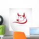 red bull head Wall Decal