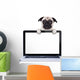 computer dog Wall Decal