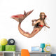 Peach Mermaid Wall Decal