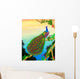 Green Peafowl Wall Mural